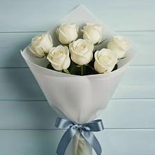 Букет 7 Белых роз Эдлесс Лав в Ладовской Балке