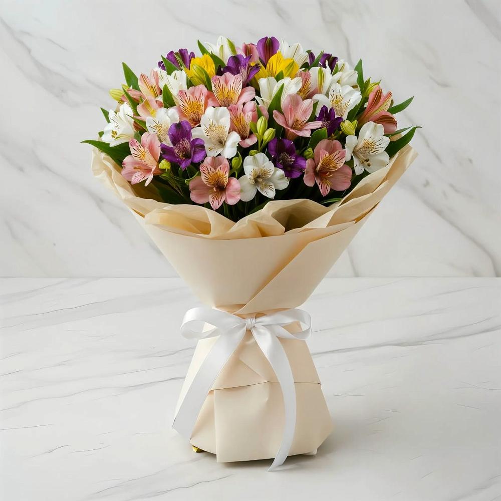 Букет цветов из: Альстромерии в Ладовской Балке