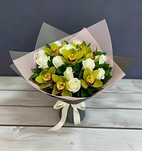 Букет цветов из:  Орхидеи и Розы в Ладовской Балке