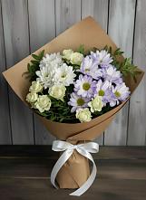 Букет цветов из:  Хризантемы и Розы в Ладовской Балке