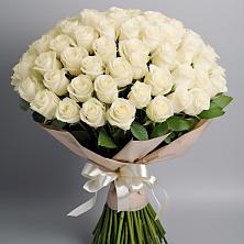 Букет 101 беля роза Белоснежка в Ладовской Балке