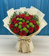 Букет цветов из:  Розы и Хризантемы в Ладовской Балке