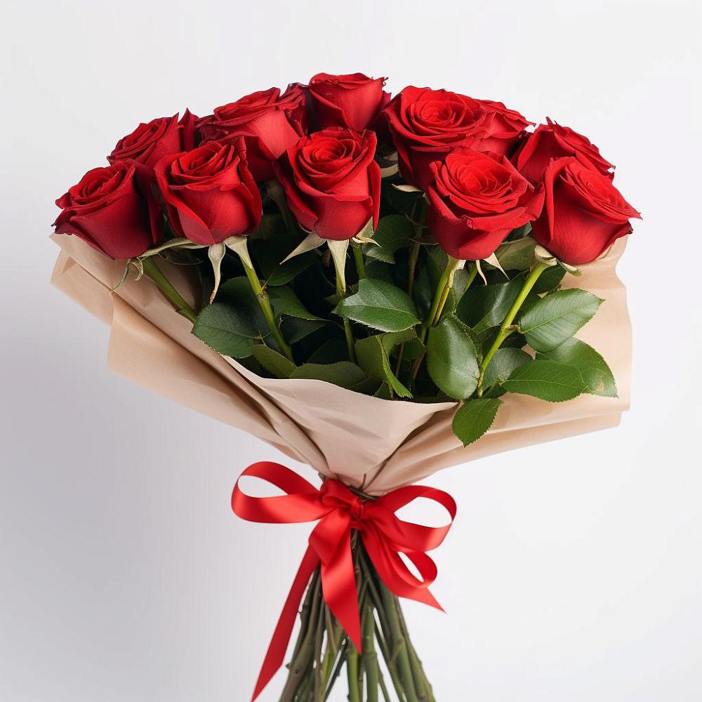 Букет 11 Красных роз Эдлесс Лав в Ладовской Балке